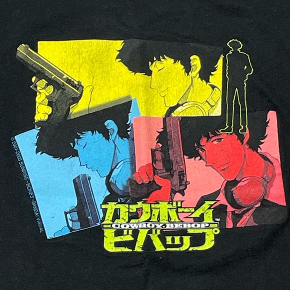 VTG Cowboy Bebop Tshirt 2005 Spike Spiegel by Sunrise USA Made Women’s MEDIUM - Picture 3 of 6